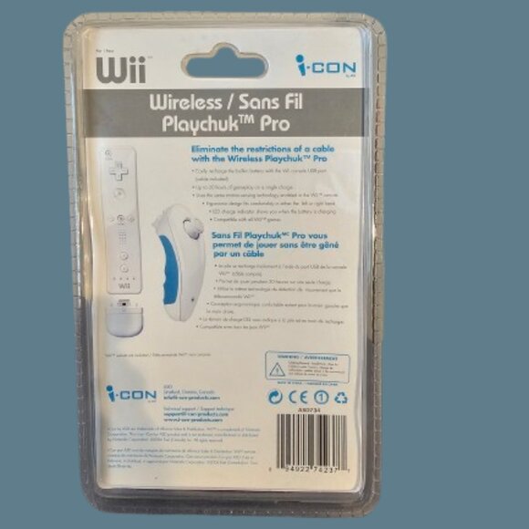 WII 2.4GHZ WIRELESS/NUNCHUK WIRELESS/SAN FIL PLAYCHUK TM PRO - Picture 4 of 6